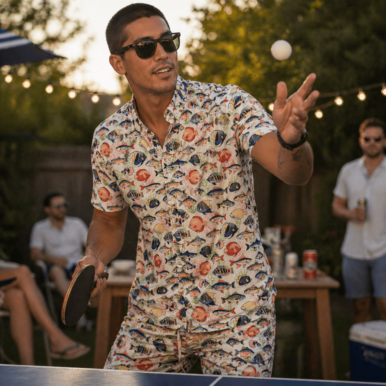 Tropical Fish Woven Shirt - Buoy & Boat - Short Sleeve Woven - 