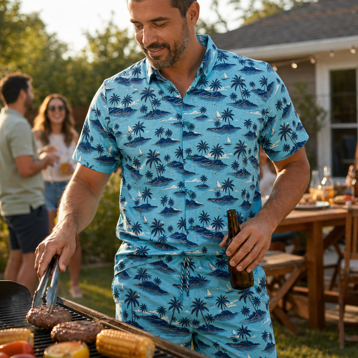 My Isle Swim Trunks - Buoy & Boat - Swim Trunks - Aqua
