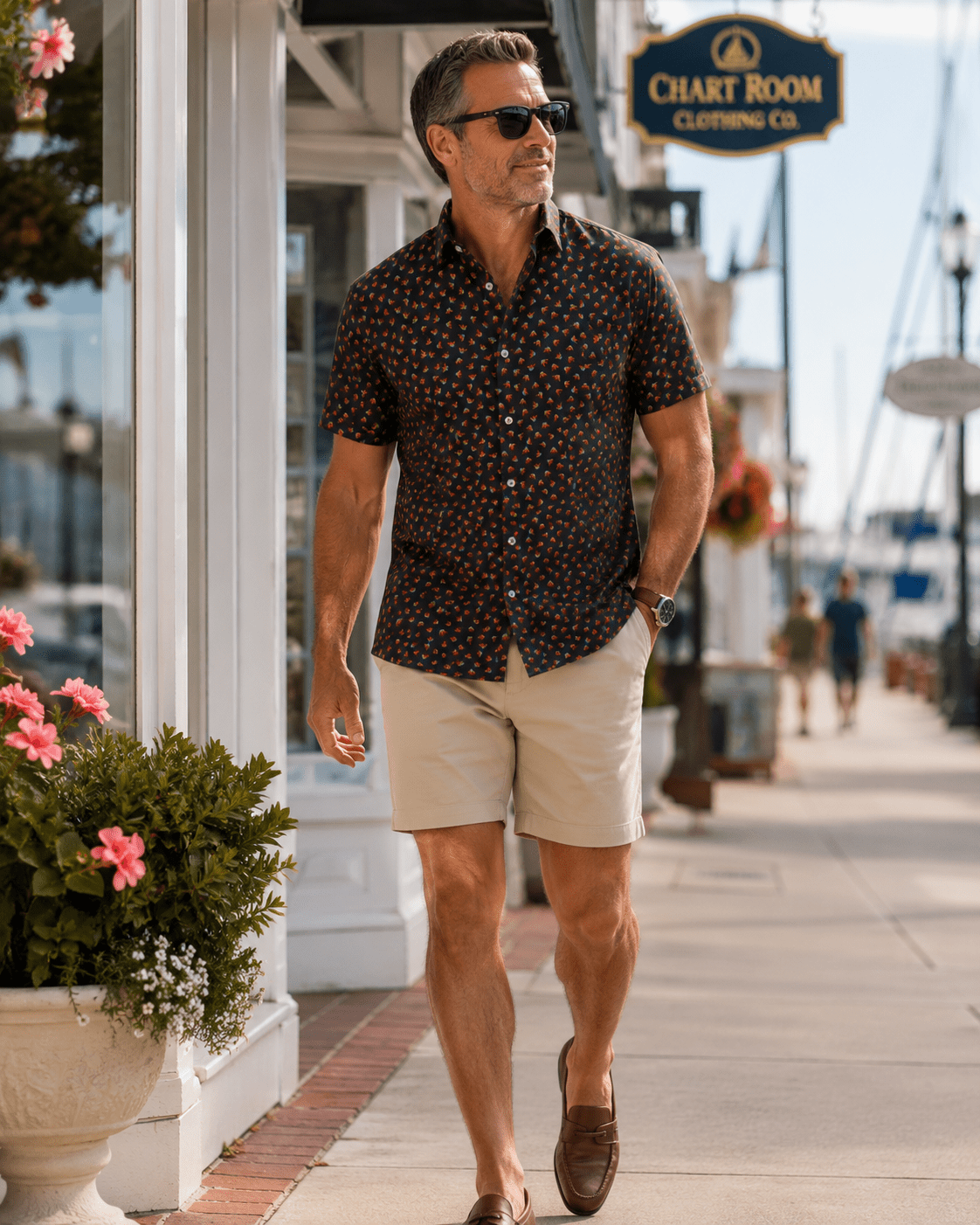 Hang Loose Woven Shirt - Black - Buoy & Boat - Short Sleeve Performance Button Down - Black