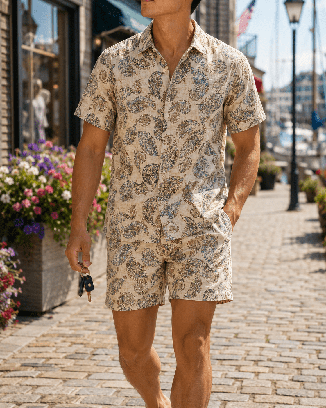 Paisley Time Woven Shirt - Buoy & Boat - BuoyBoat - Tan