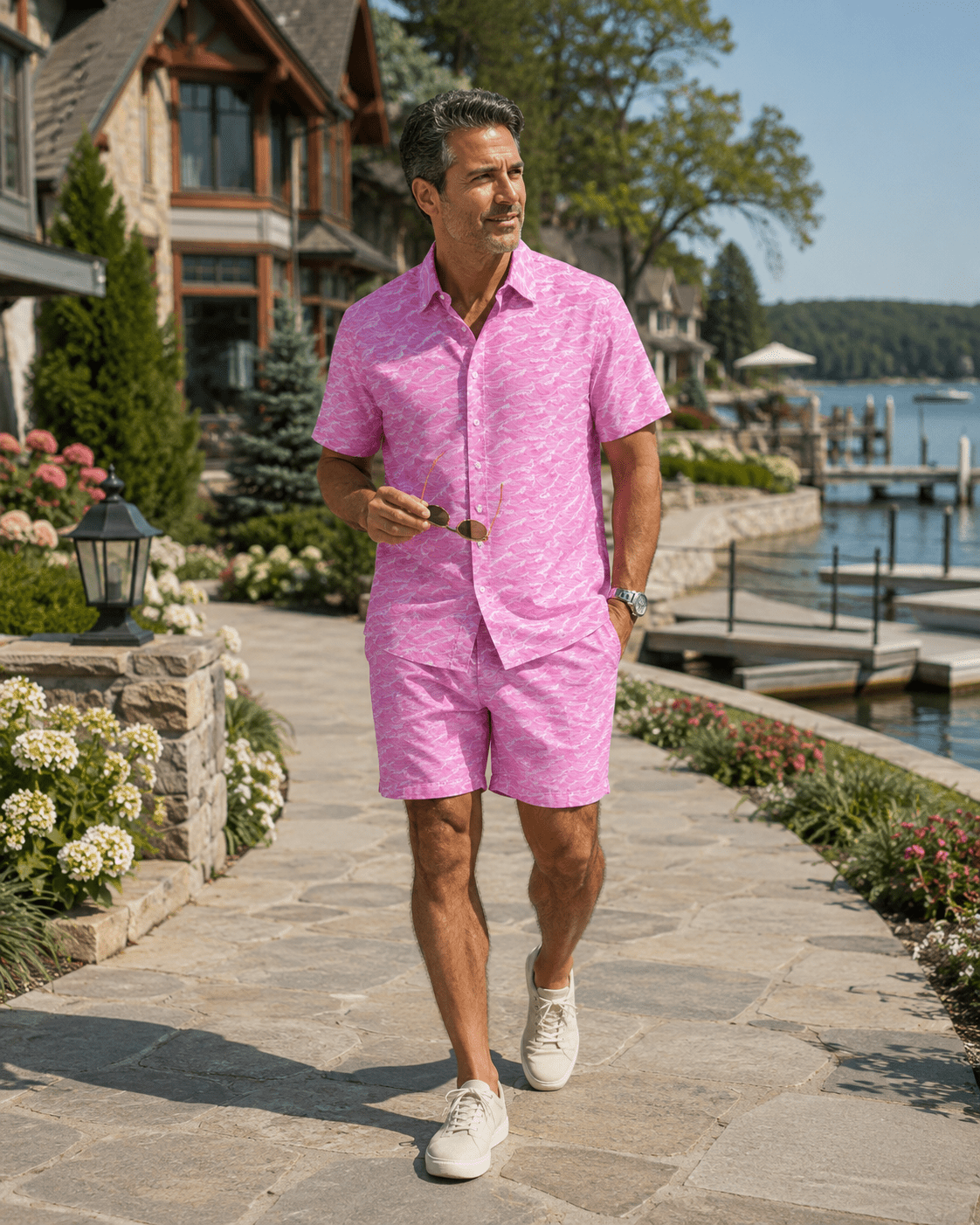 Tidal Swim Trunks - Pink