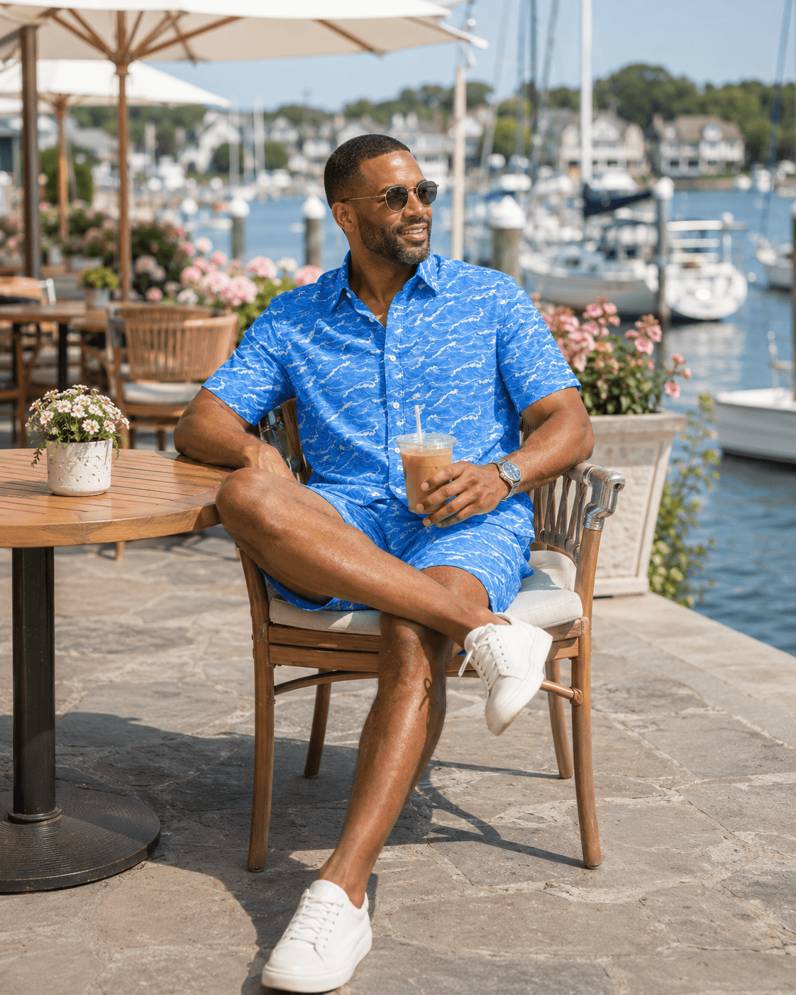 Tidal Cabana Set - Blue