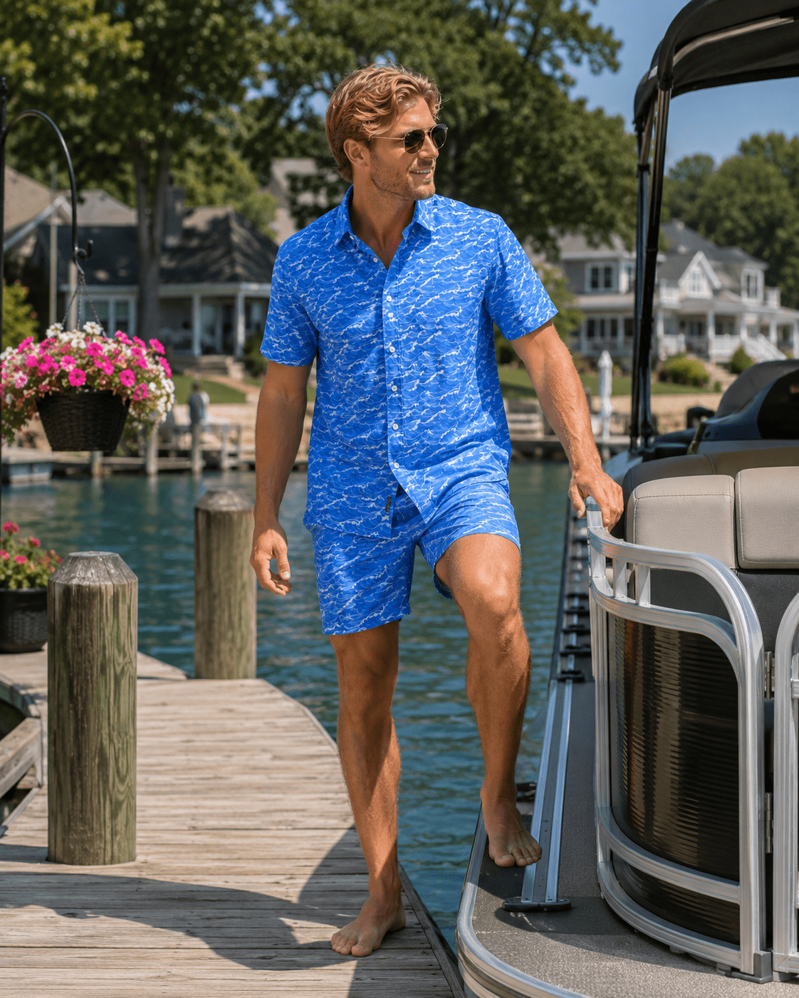 Tidal Cabana Set - Blue