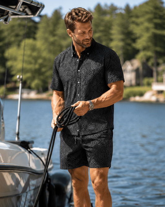 Ripcurl Cabana Set - Black - Buoy & Boat - Cabana Set - S