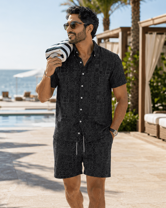 Tribal Tiles Cabana Set - Buoy & Boat - Cabana Set - L