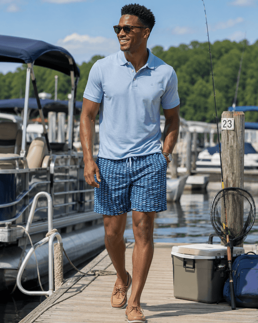Tail to Tail Boardshorts - Navy - Buoy & Boat - Swim Trunks - Navy
