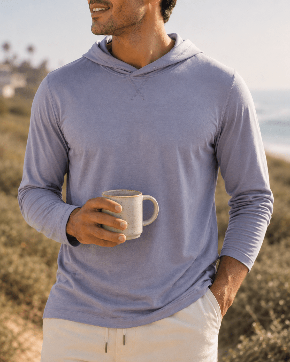 Tri Blend Hoodie - Buoy & Boat - Long Sleeve - Silver