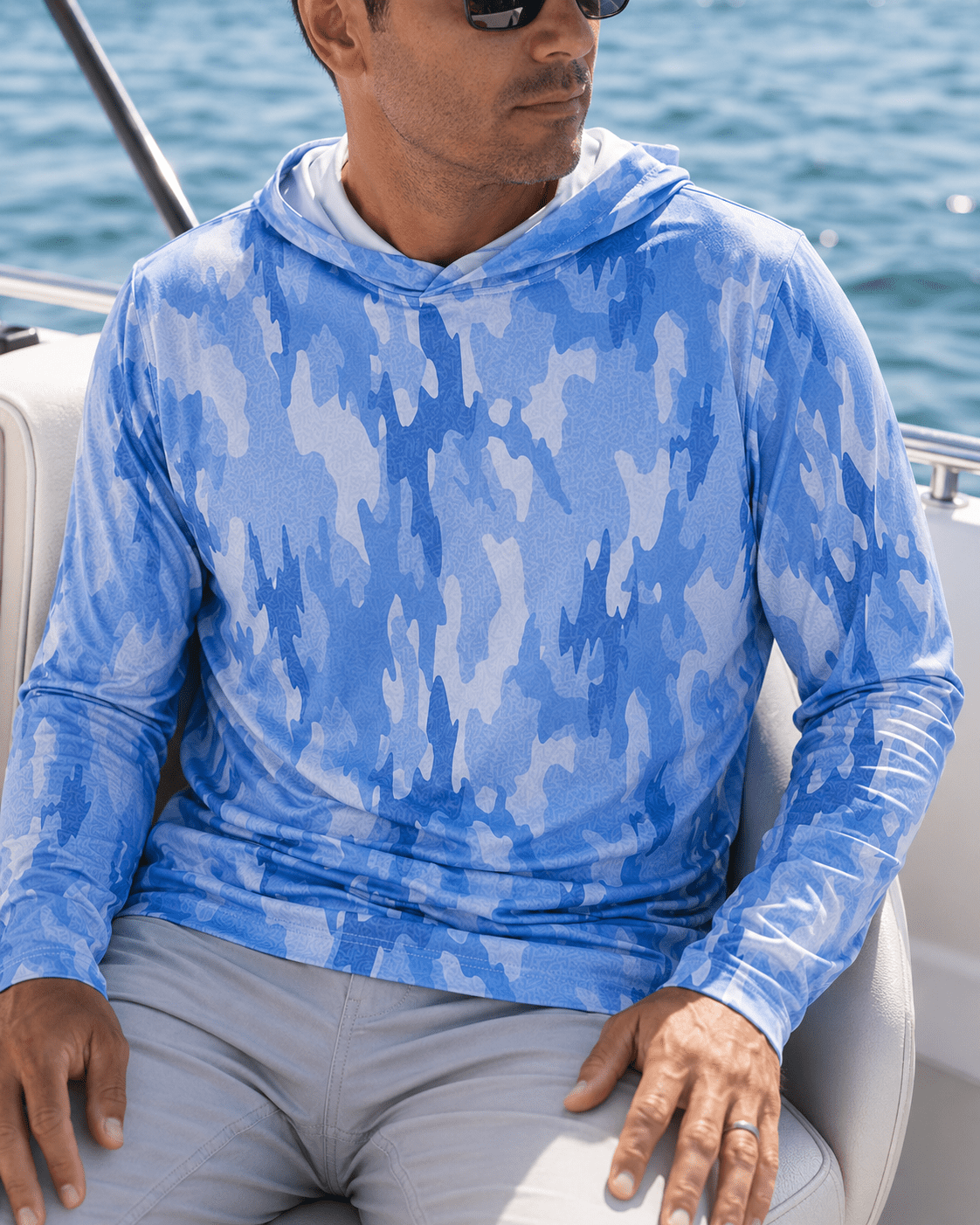 Surf Island Camo Long Sleeve - Blue - Buoy & Boat - Long Sleeve - Blue