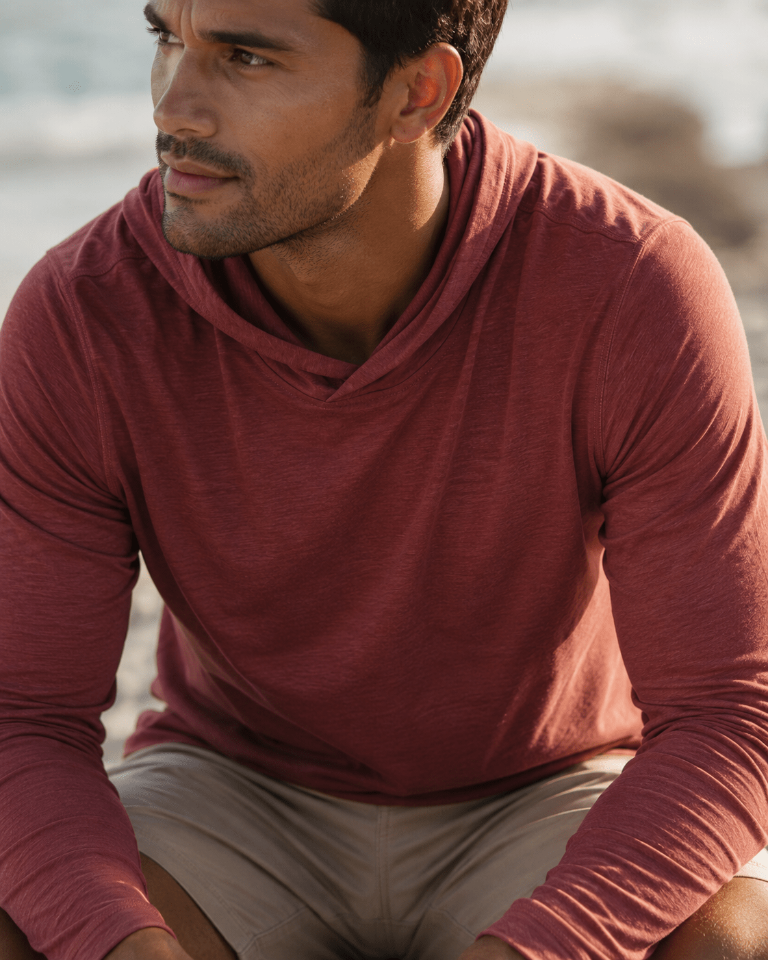 Soft Touch Space Dye Long Sleeve - Red - Buoy & Boat - Long Sleeve - Red