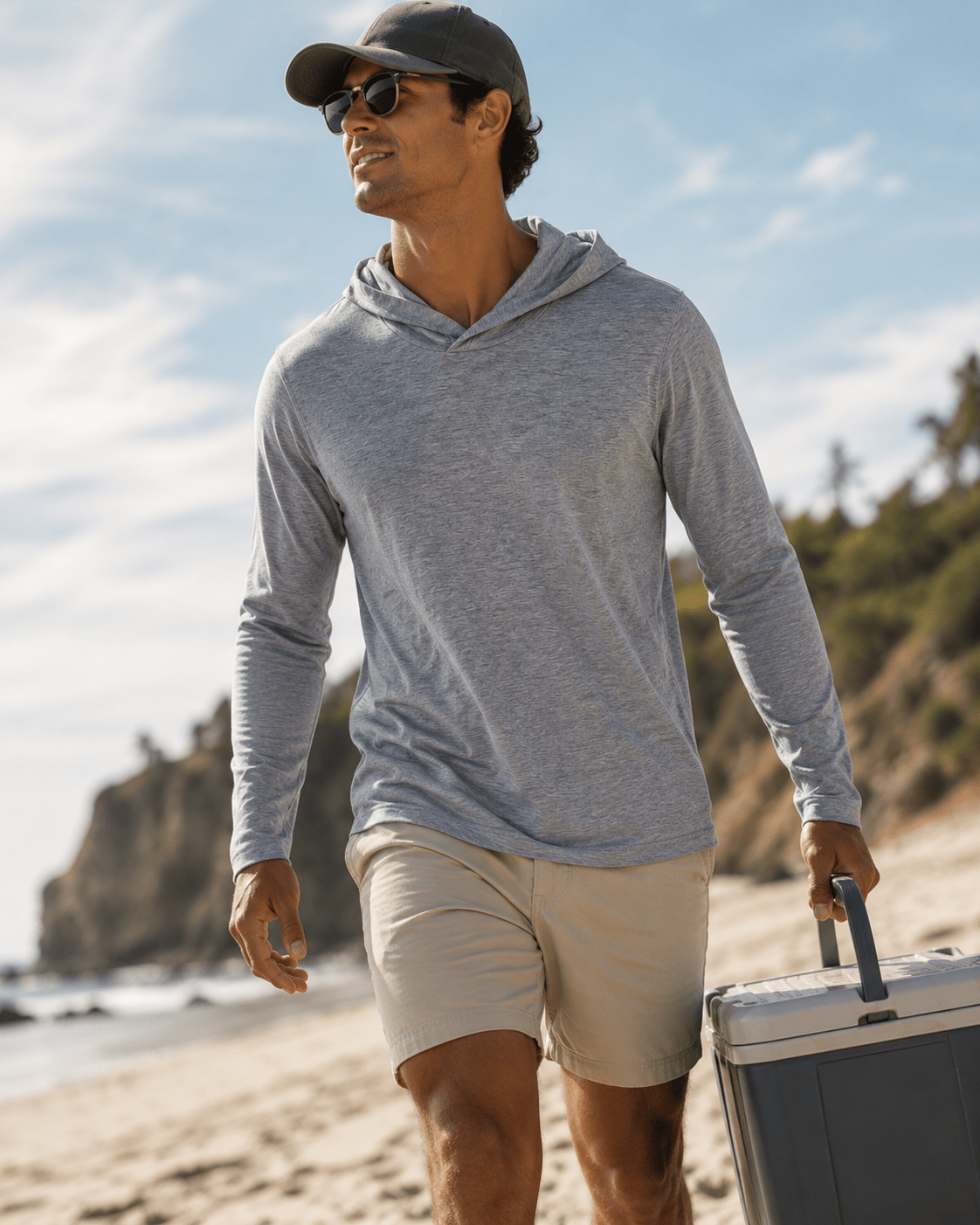 Soft touch Space Dye Long Sleeve - Gray - Buoy & Boat - Long Sleeve - Gray