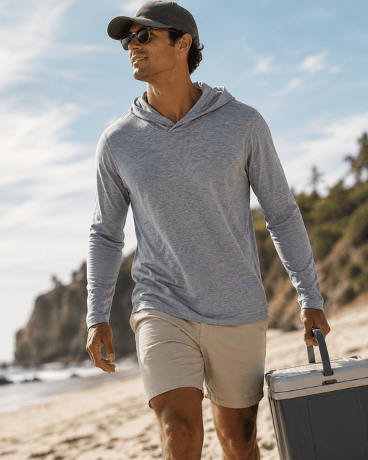 Soft touch Space Dye Long Sleeve - Gray - Buoy & Boat - Long Sleeve - Gray