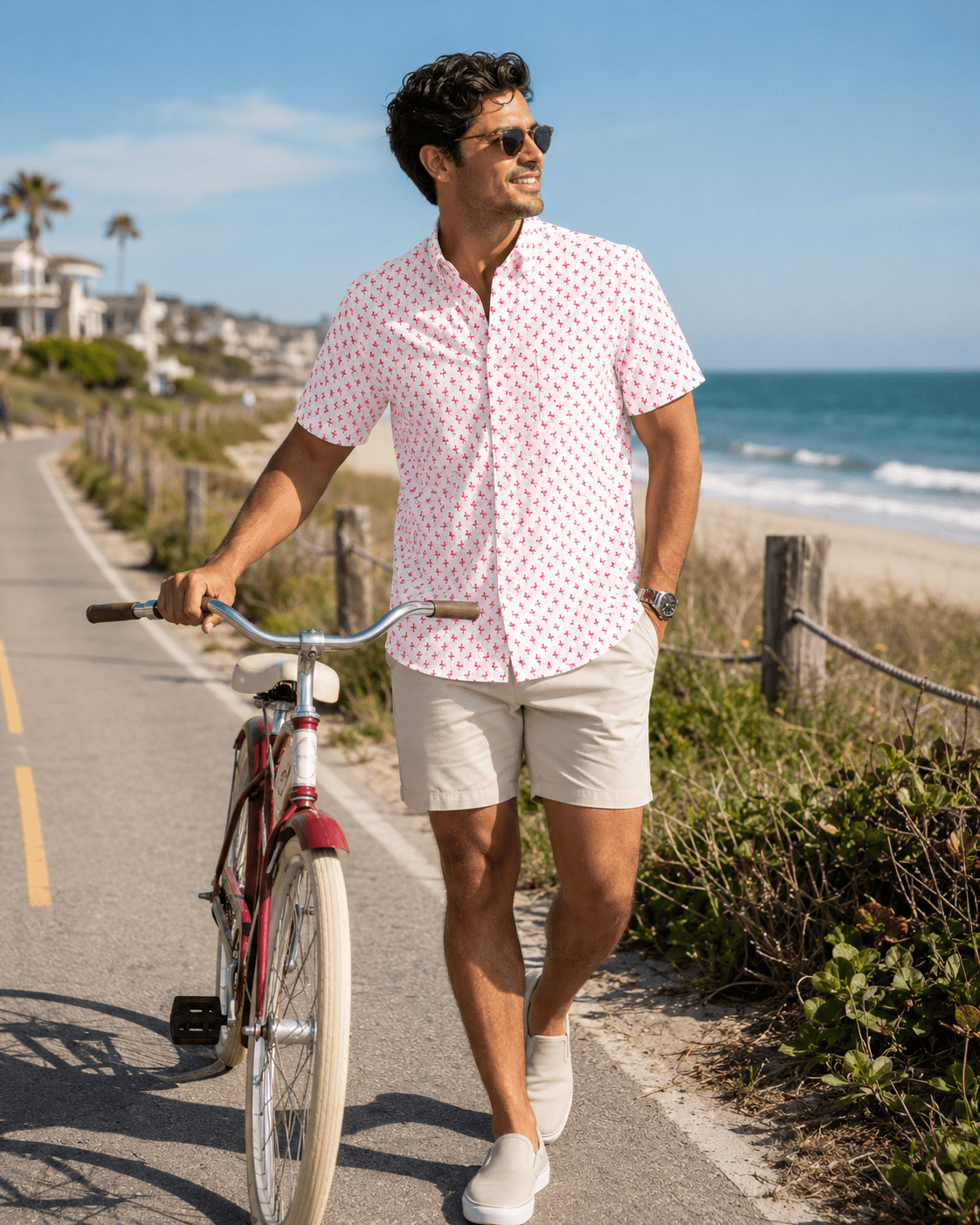 Flamingo Woven Shirt - Buoy & Boat - Short Sleeve Woven - 
