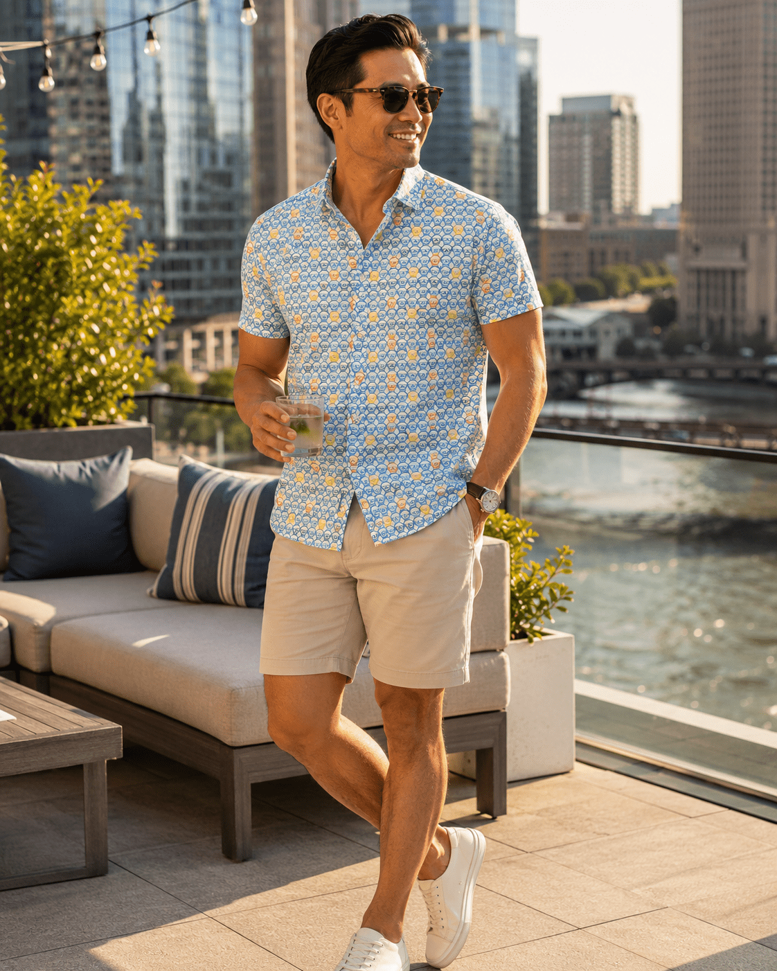 Skulls Woven Shirt - Buoy & Boat - Short Sleeve Woven - 