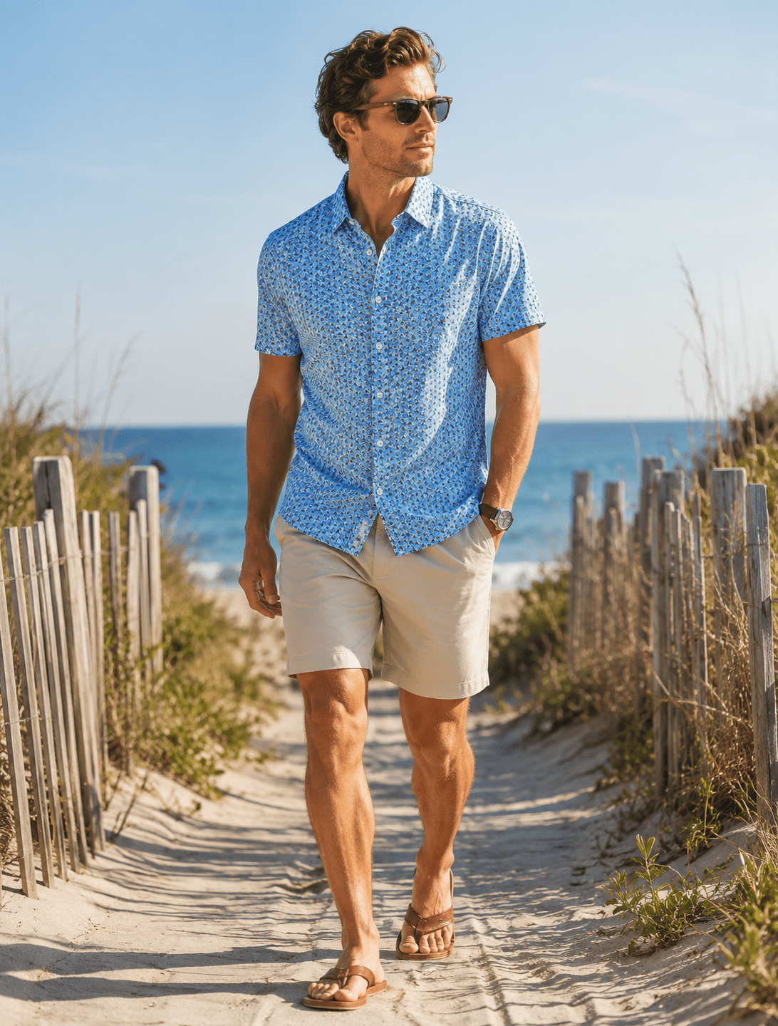 Water Skulls Woven Shirt - Buoy & Boat - Short Sleeve Woven - 