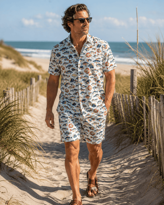 Tropical Fish Woven Shirt - Buoy & Boat - Short Sleeve Woven - 