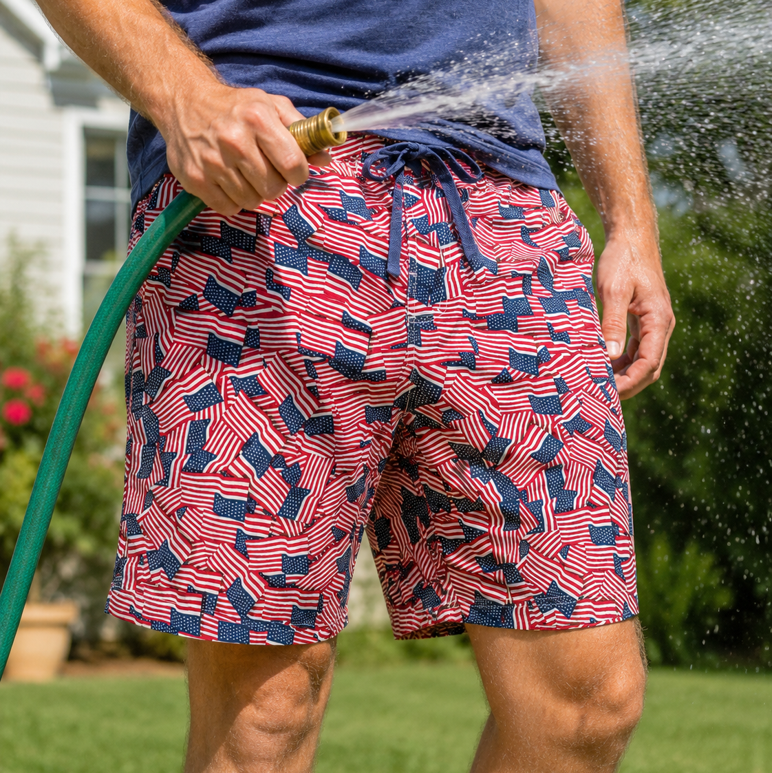 American Flag Boardshort - Buoy & Boat - Swim Trunks - 30