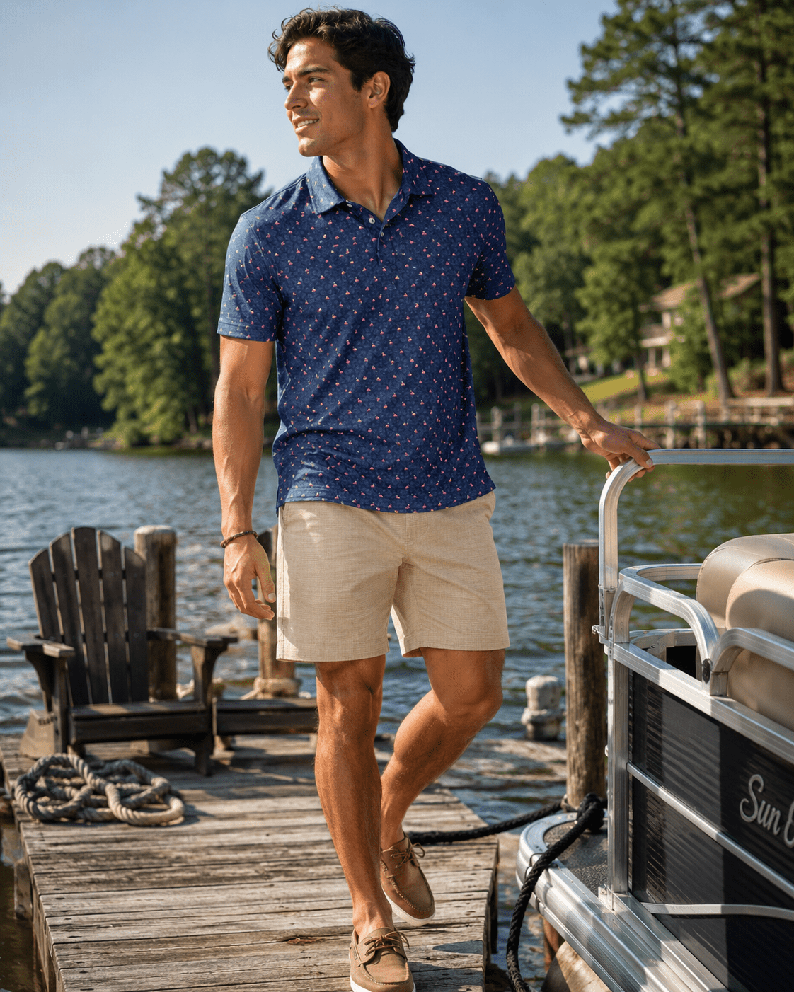 Performance Stretch Shorts - Buoy & Boat - Shorts - khaki