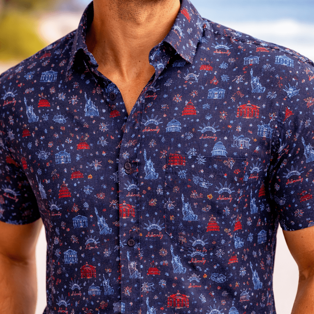 Lady Liberty Woven Shirt - Buoy & Boat - Short Sleeve Woven - 