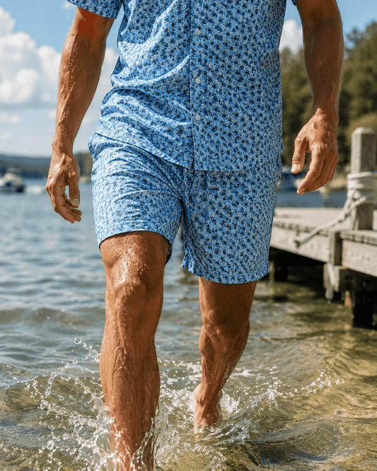 Water Skulls Swim Trunks
