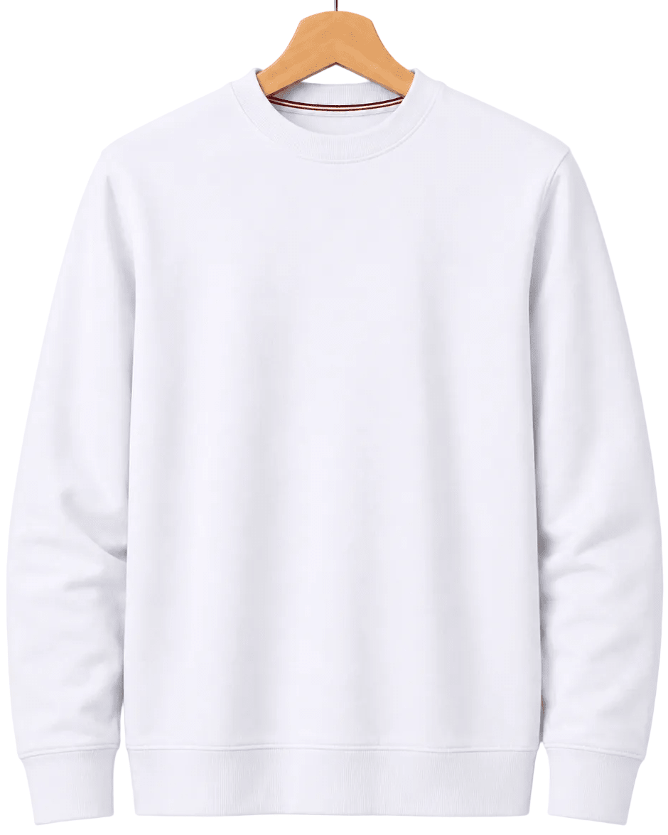 Pullover Surf Crew - Buoy & Boat - Long Sleeve - White