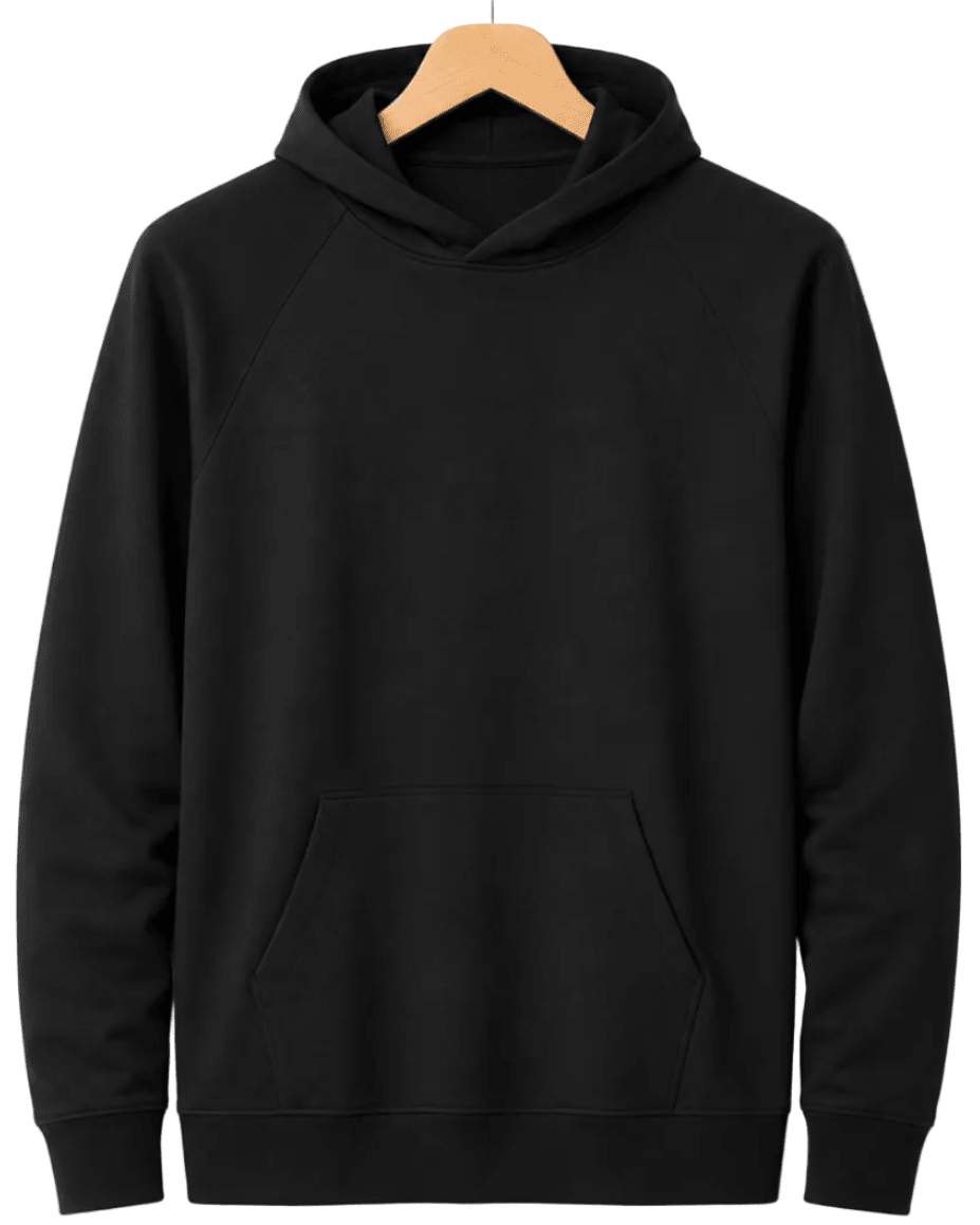 Pullover Surf Hoodie - Buoy & Boat - Long Sleeve - Black