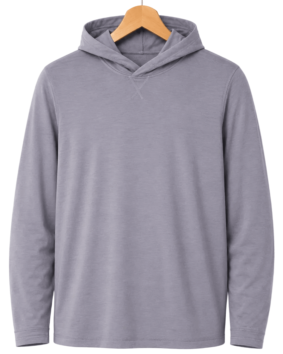 Tri Blend Hoodie - Buoy & Boat - Long Sleeve - Silver