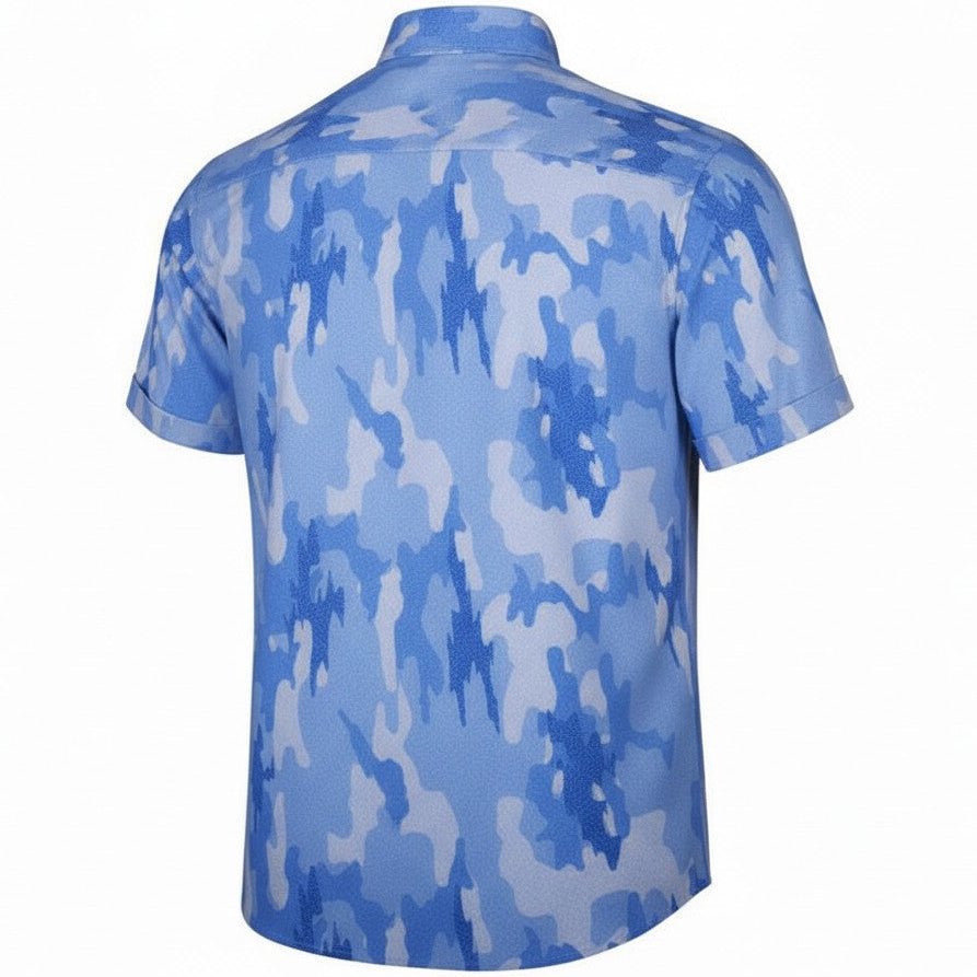 Surf Island Camo Woven Shirt - Blue - Buoy & Boat - Short Sleeve Woven - 