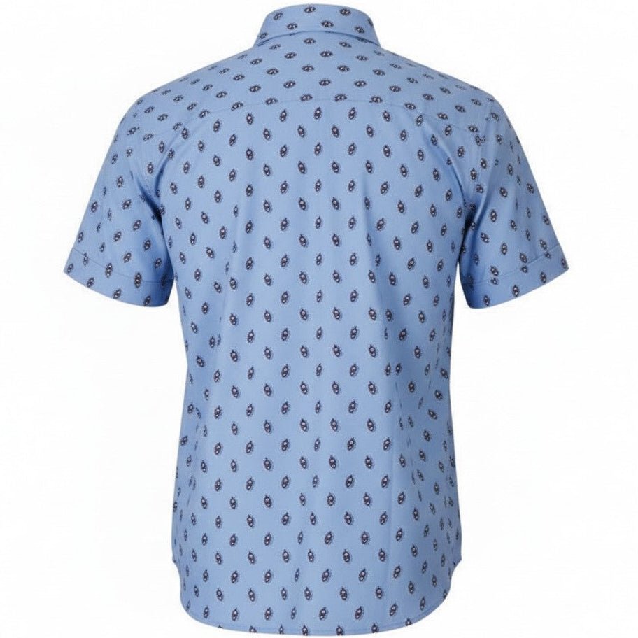 Buoys Woven Shirt - Blue - Buoy & Boat - Short Sleeve Woven - 