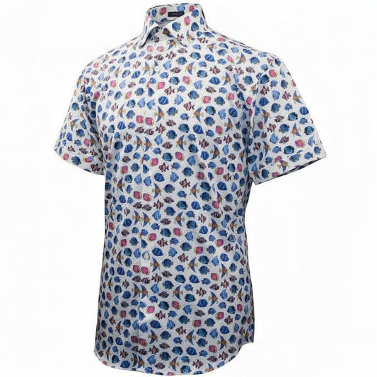 Exotic Fished Woven Shirt - White