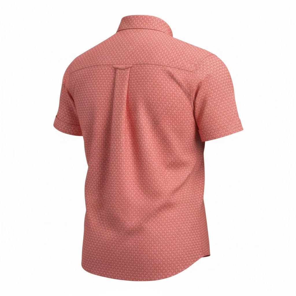 Starfish Woven Shirt - Melon - Buoy & Boat - Short Sleeve Woven - 