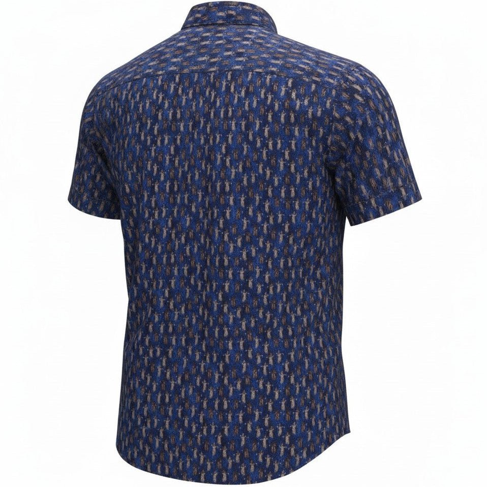Hula Pineapples Woven Shirt - Navy - Buoy & Boat - Short Sleeve Woven - 
