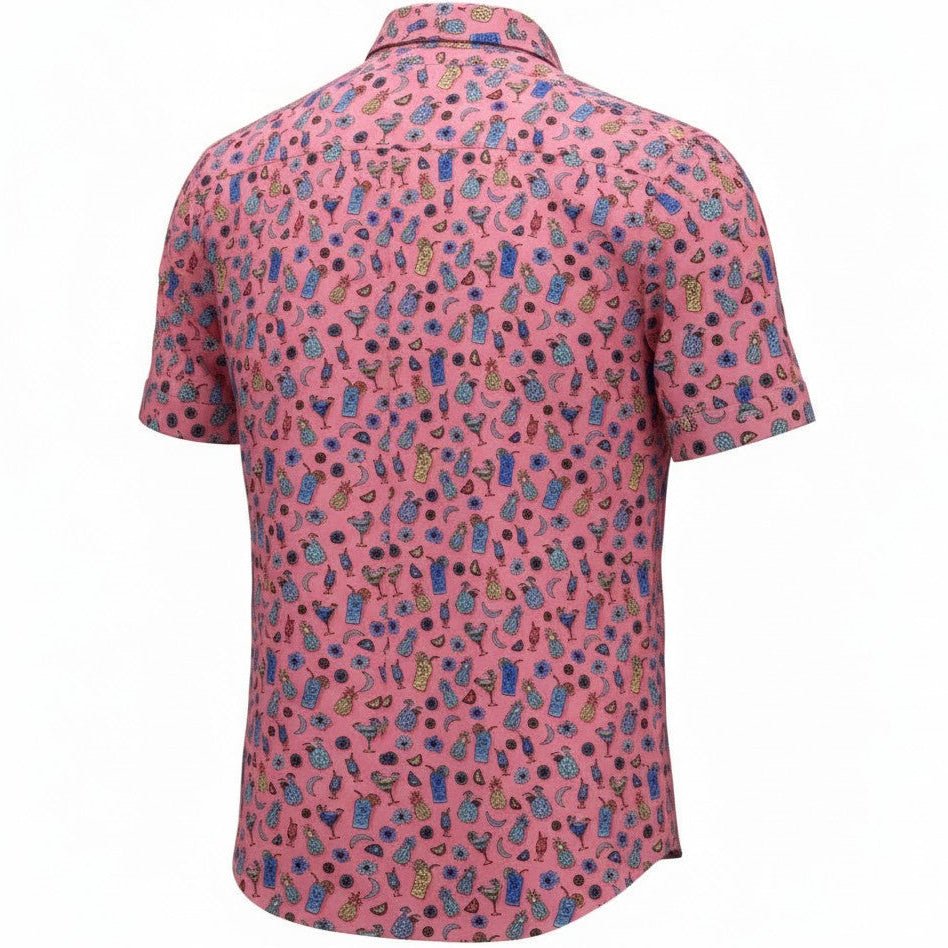 Tropical Drinks Woven Shirt - Melon - Buoy & Boat - Short Sleeve Woven - 