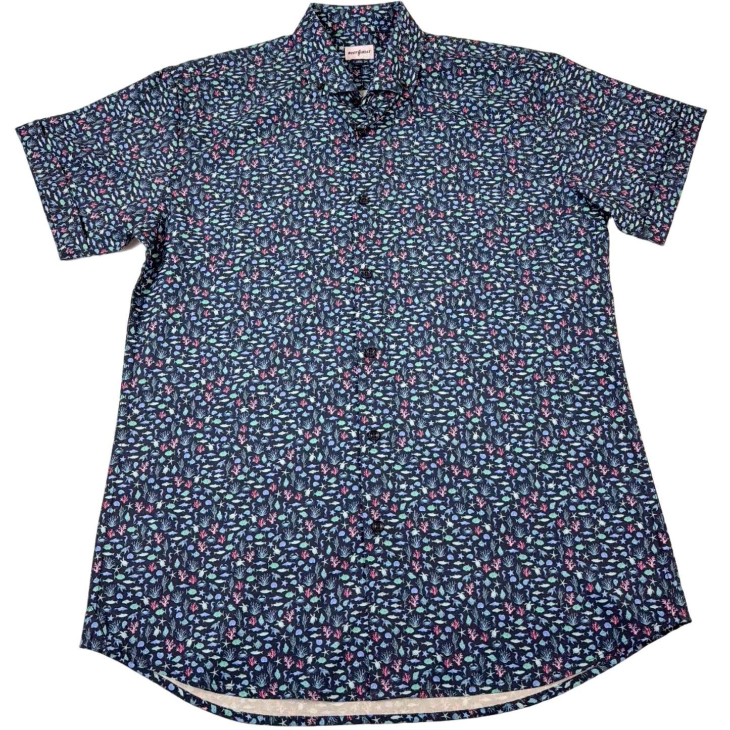 Marine Life Woven Shirt - Buoy & Boat - Short Sleeve Woven - Navy