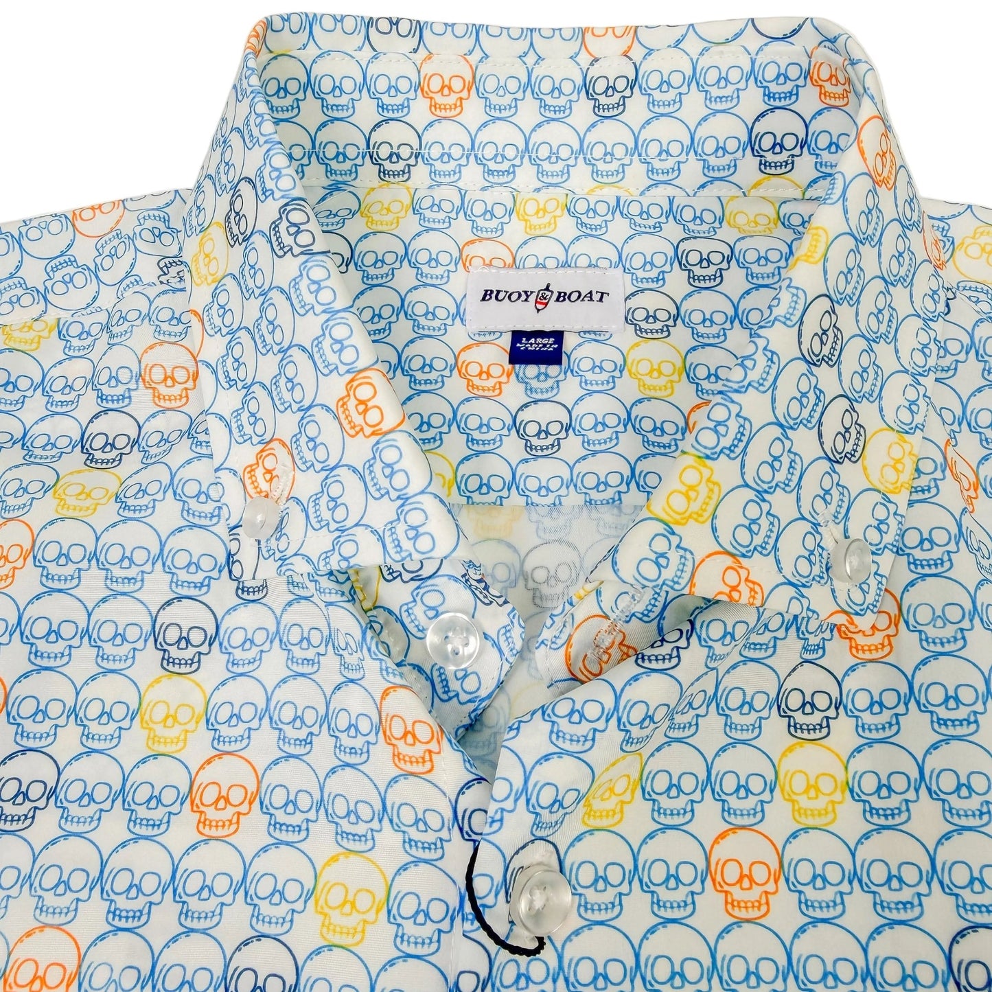 Skulls Woven Shirt - Buoy & Boat - Short Sleeve Woven - 