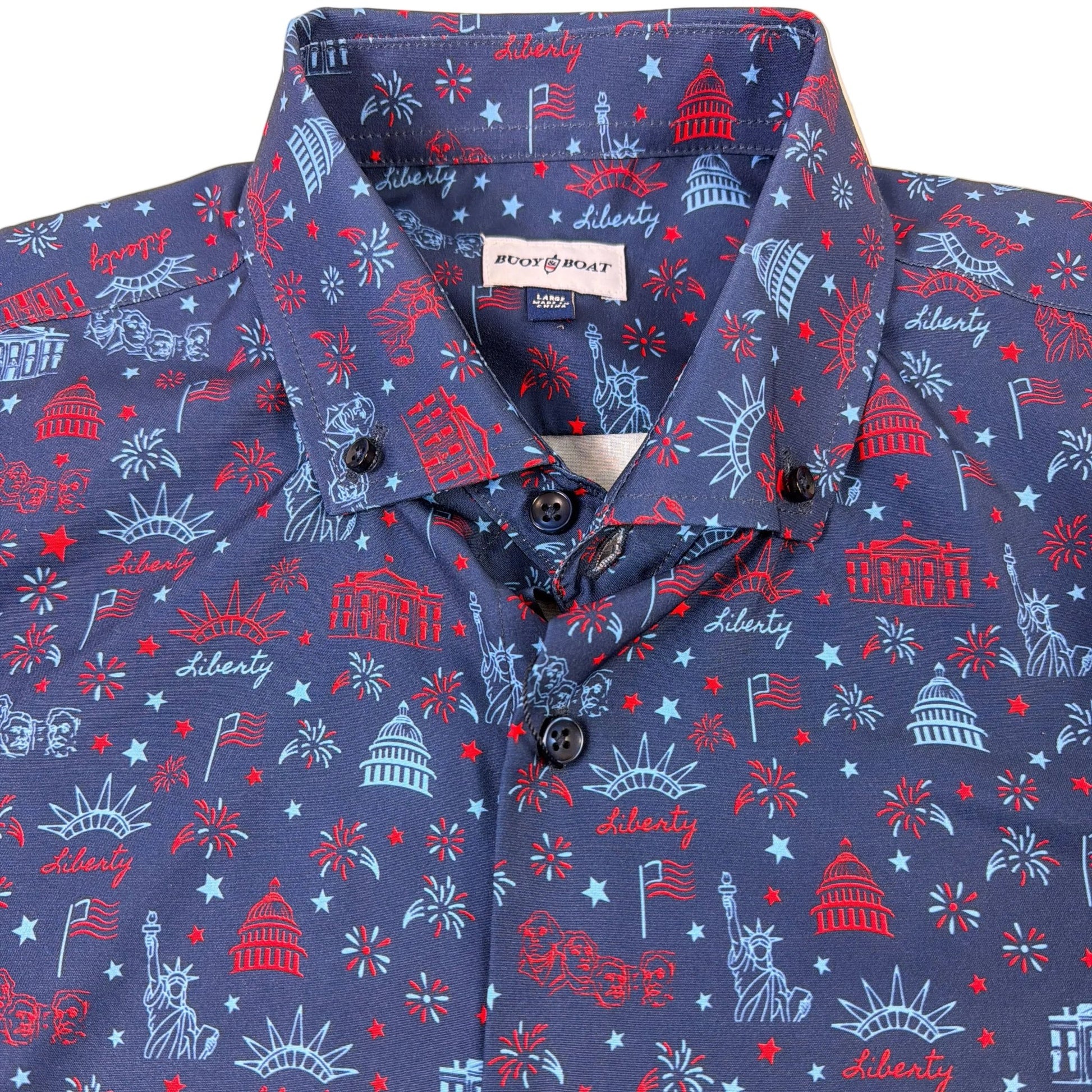 Lady Liberty Woven Shirt - Buoy & Boat - Short Sleeve Woven - 