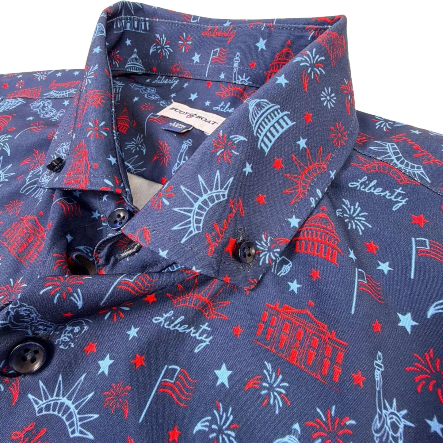 Lady Liberty Woven Shirt - Buoy & Boat - Short Sleeve Woven - 