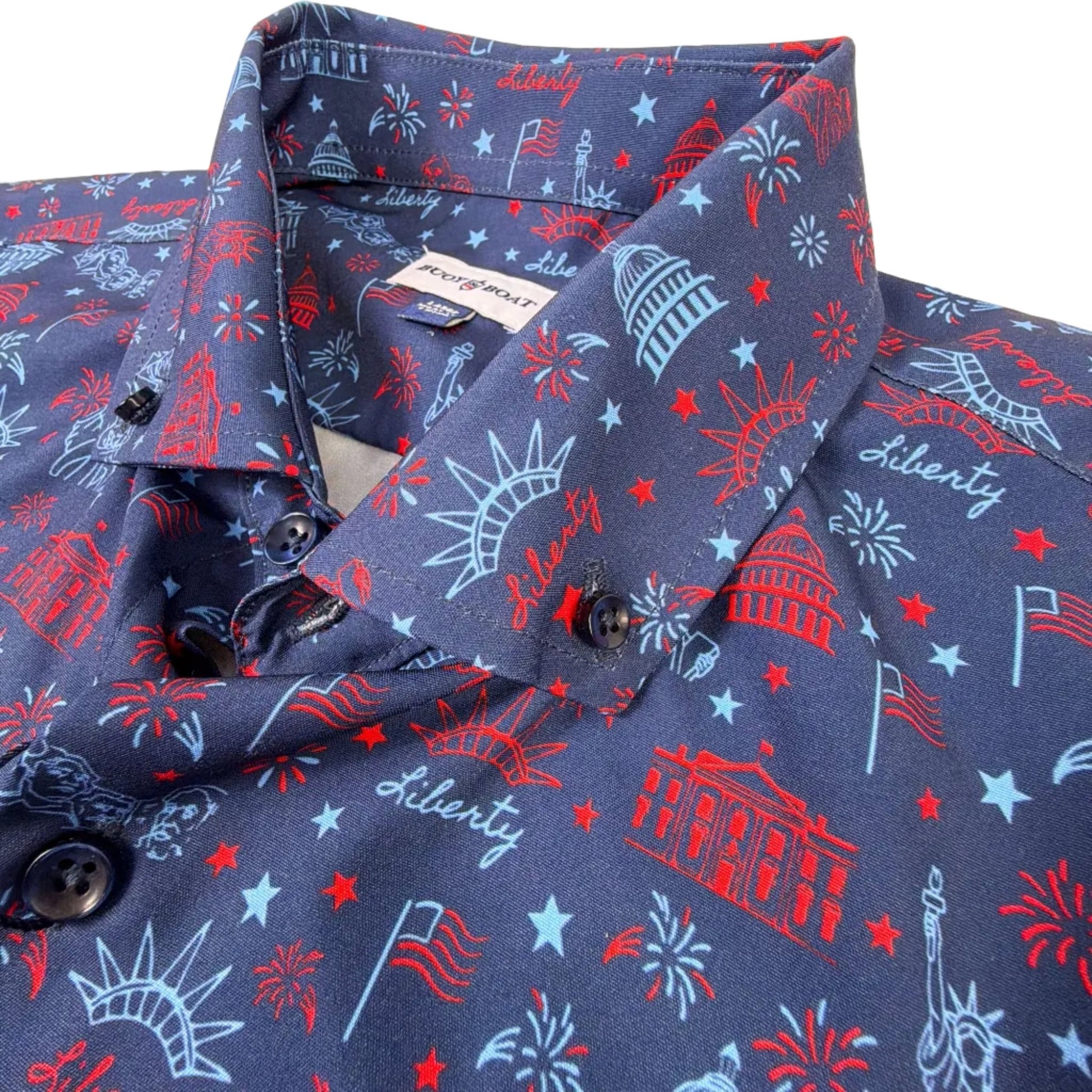 Lady Liberty Woven Shirt - Buoy & Boat - Short Sleeve Woven - 
