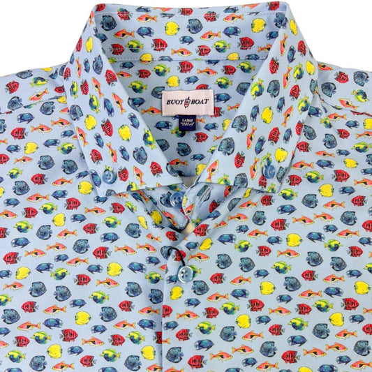 Aquarium Woven Shirt – Blue Multi