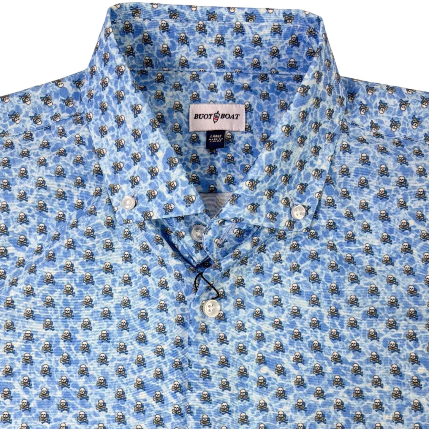 Water Skulls Woven Shirt - Buoy & Boat - Short Sleeve Woven - 