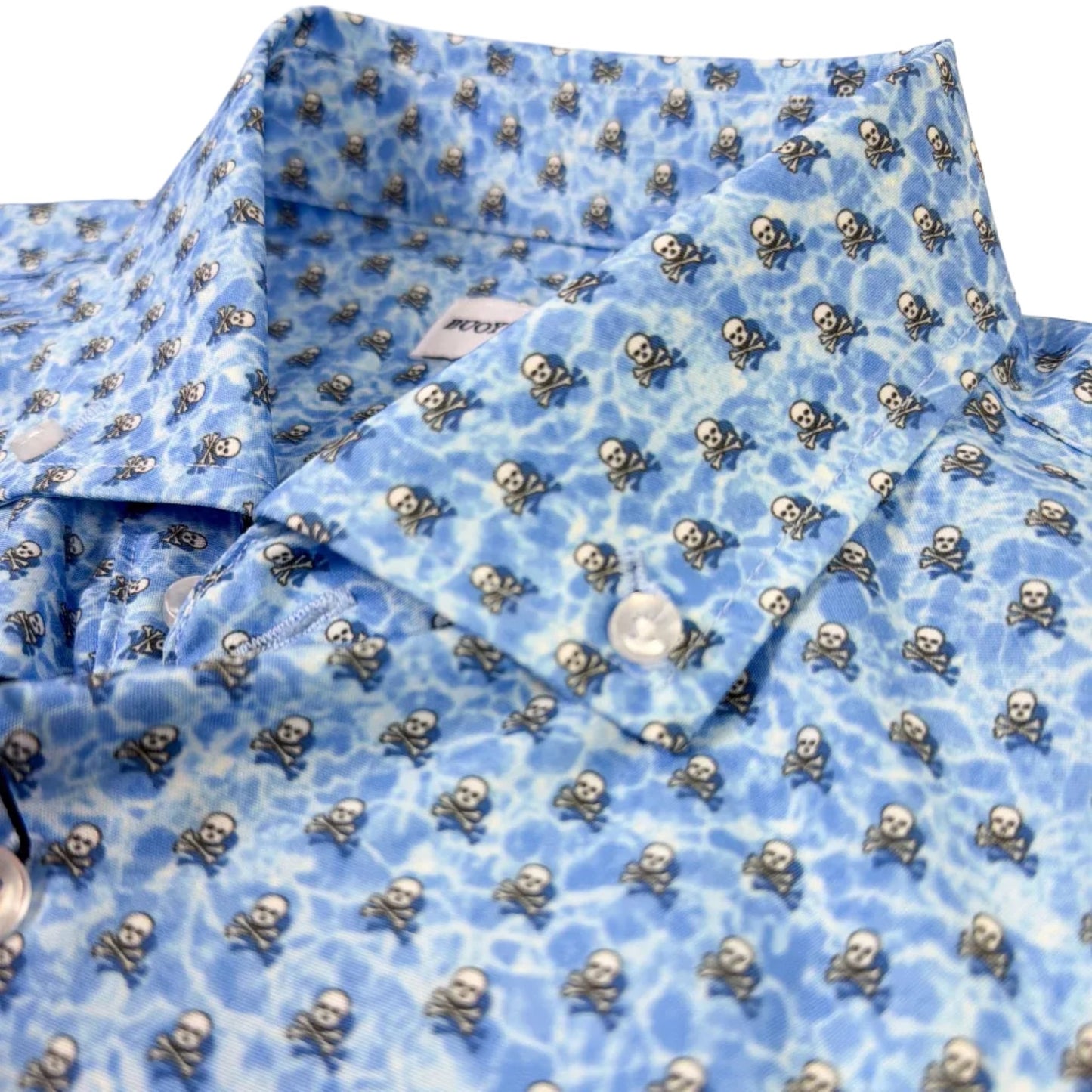 Water Skulls Woven Shirt - Buoy & Boat - Short Sleeve Woven - 