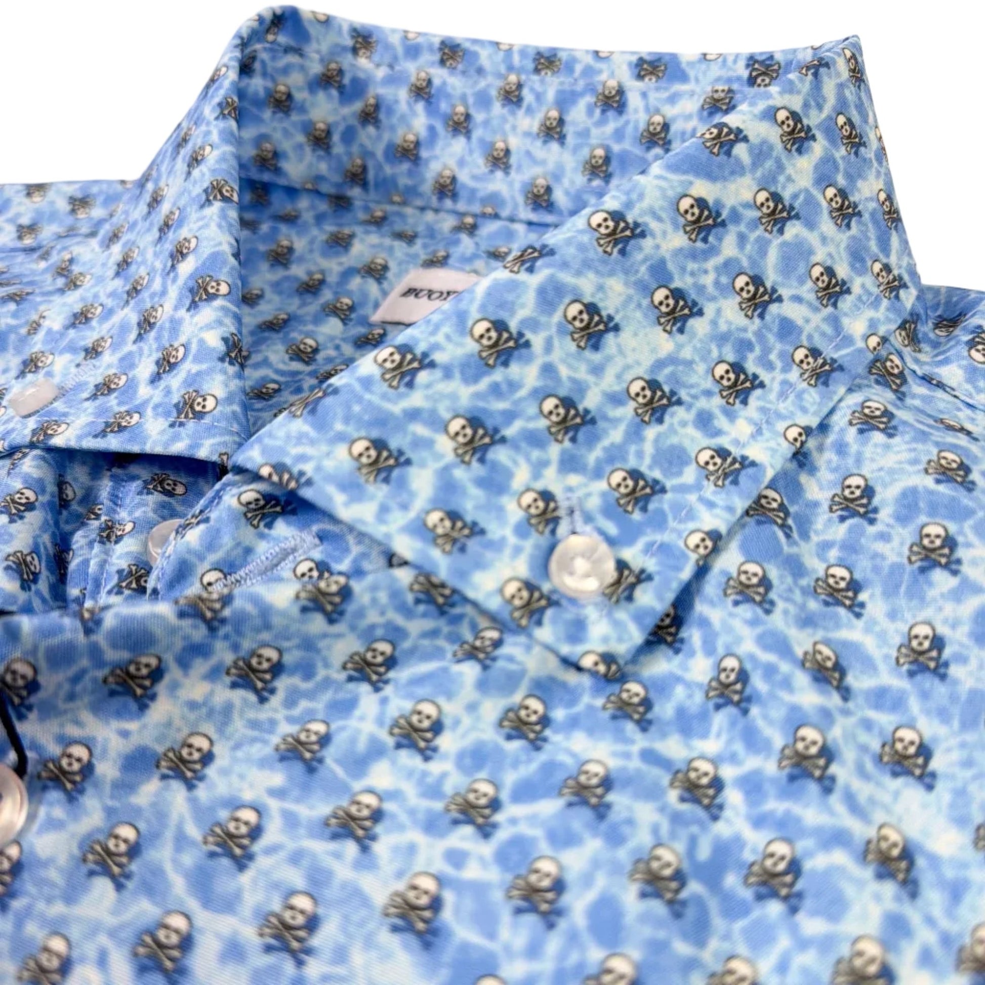 Water Skulls Woven Shirt - Buoy & Boat - Short Sleeve Woven - 