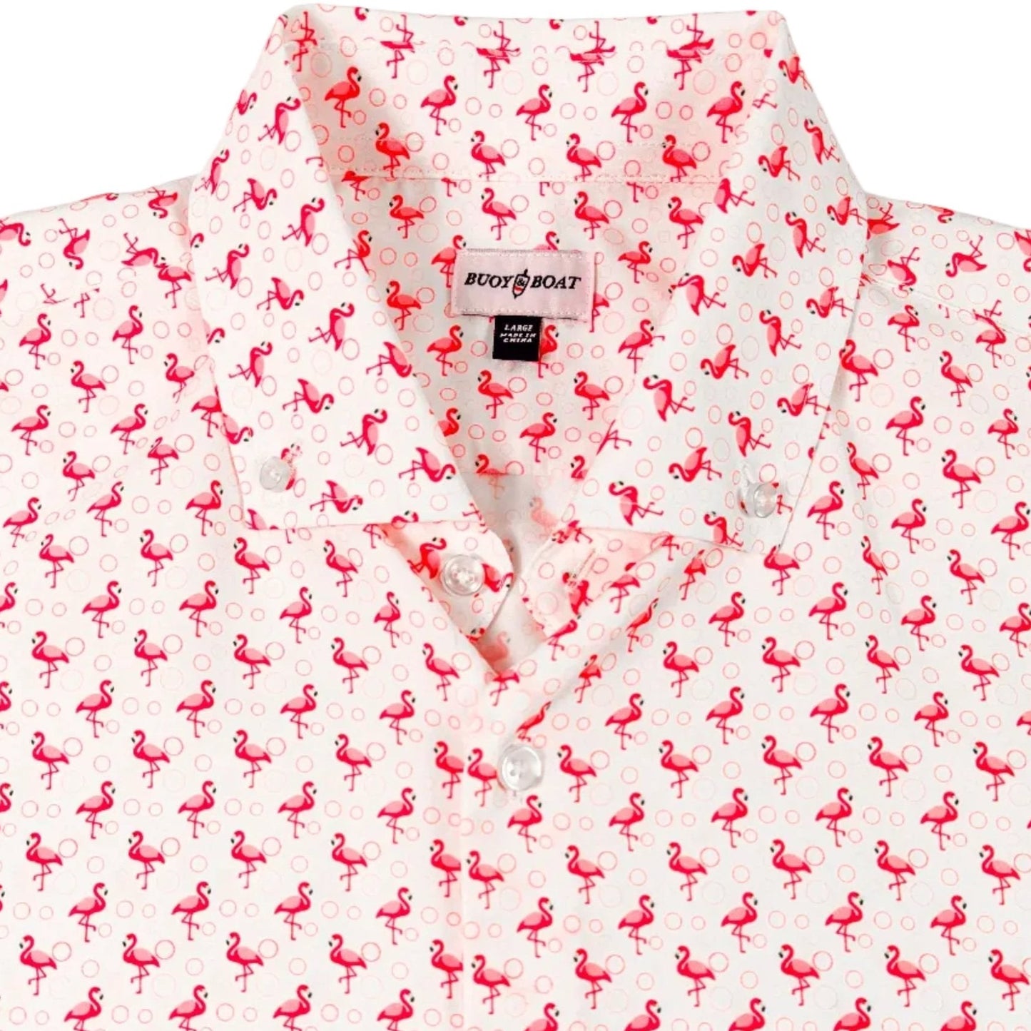 Flamingo Woven Shirt - Buoy & Boat - Short Sleeve Woven - 