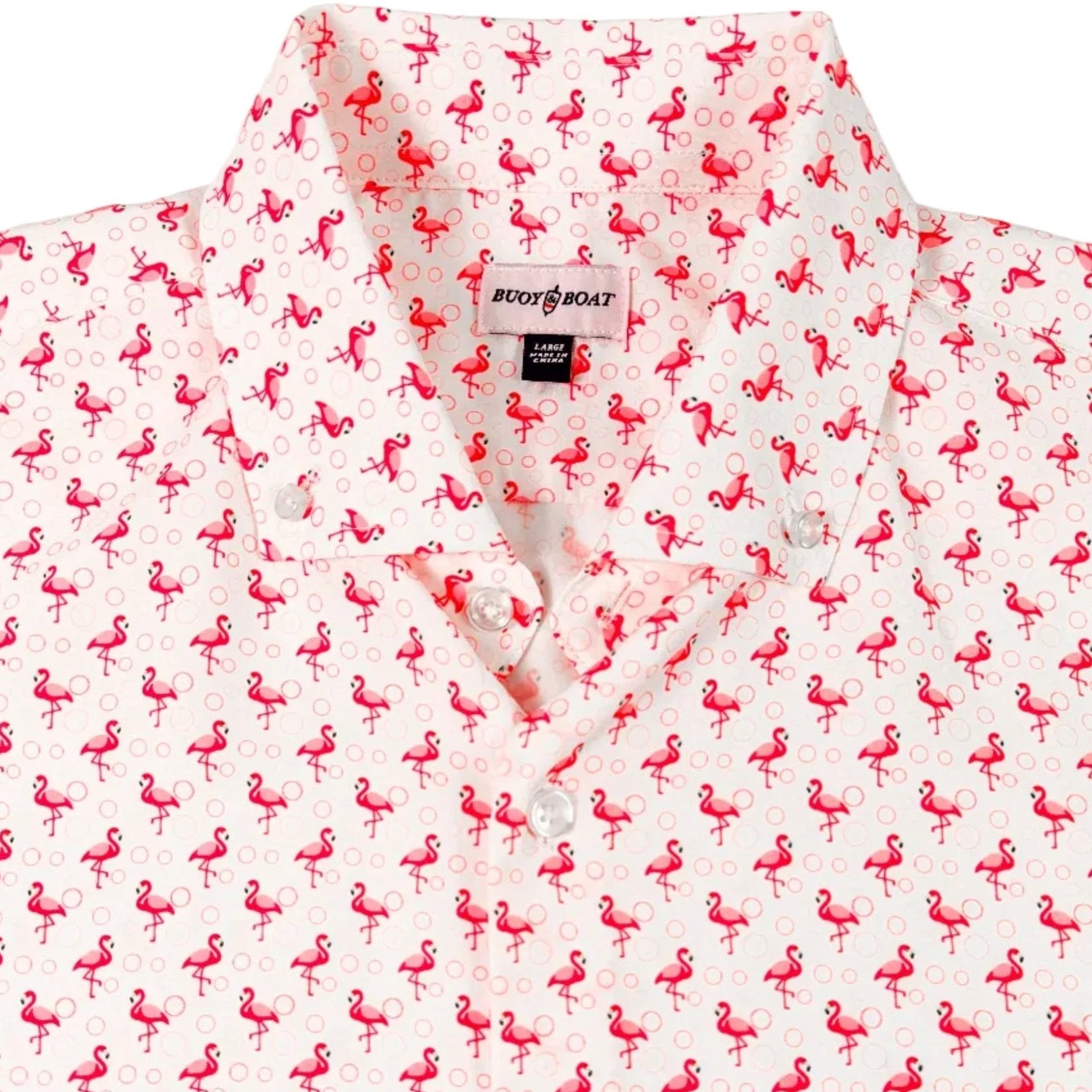 Flamingo Woven Shirt - Buoy & Boat - Short Sleeve Woven - 
