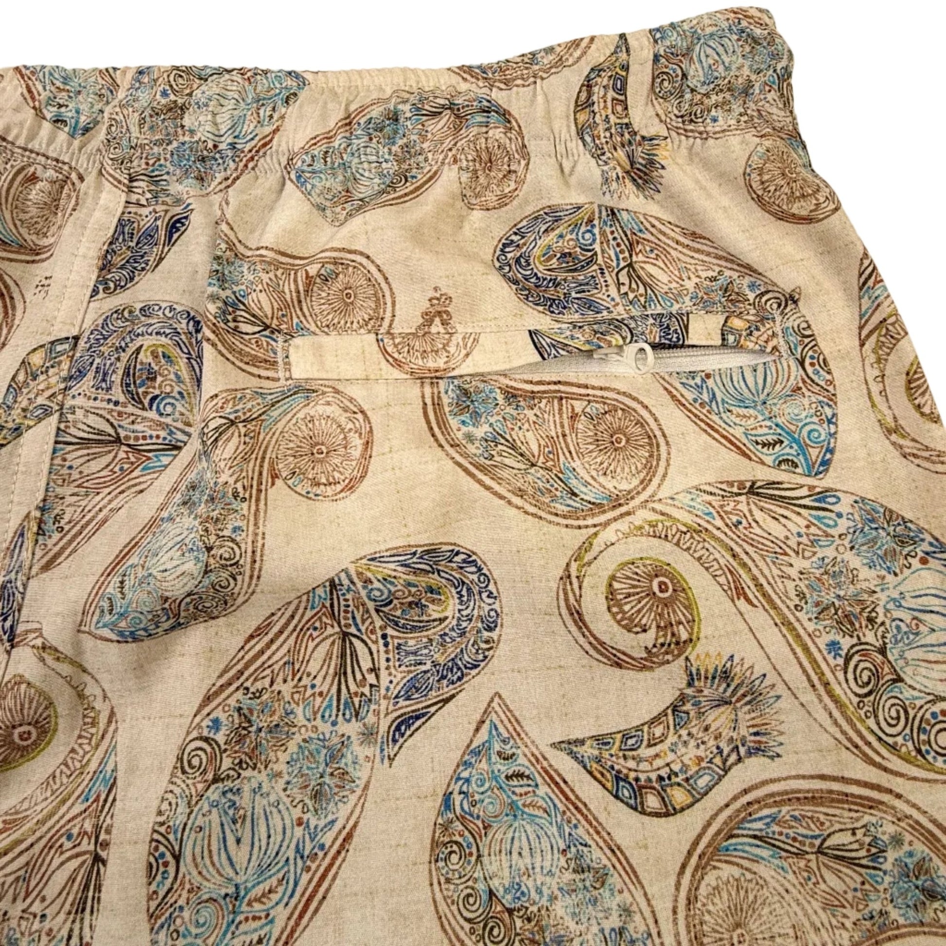Paisley Time Swim Trunks - Buoy & Boat - Swim Trunks - Tan