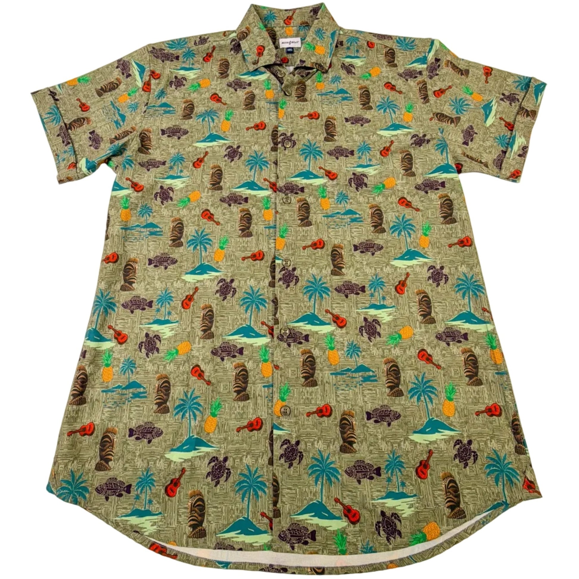 Isla Bonita Woven Shirt - Buoy & Boat - Short Sleeve Woven - Olive