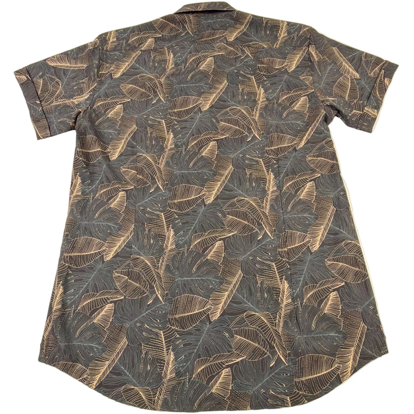 Deep Leaves Woven Shirt - Buoy & Boat - Short Sleeve Woven - Black