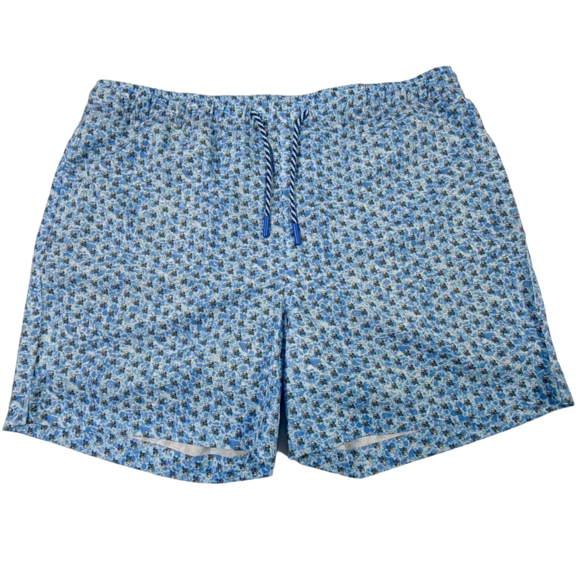 Water Skulls Swim Trunks - Buoy & Boat - Swim Trunks - Blue