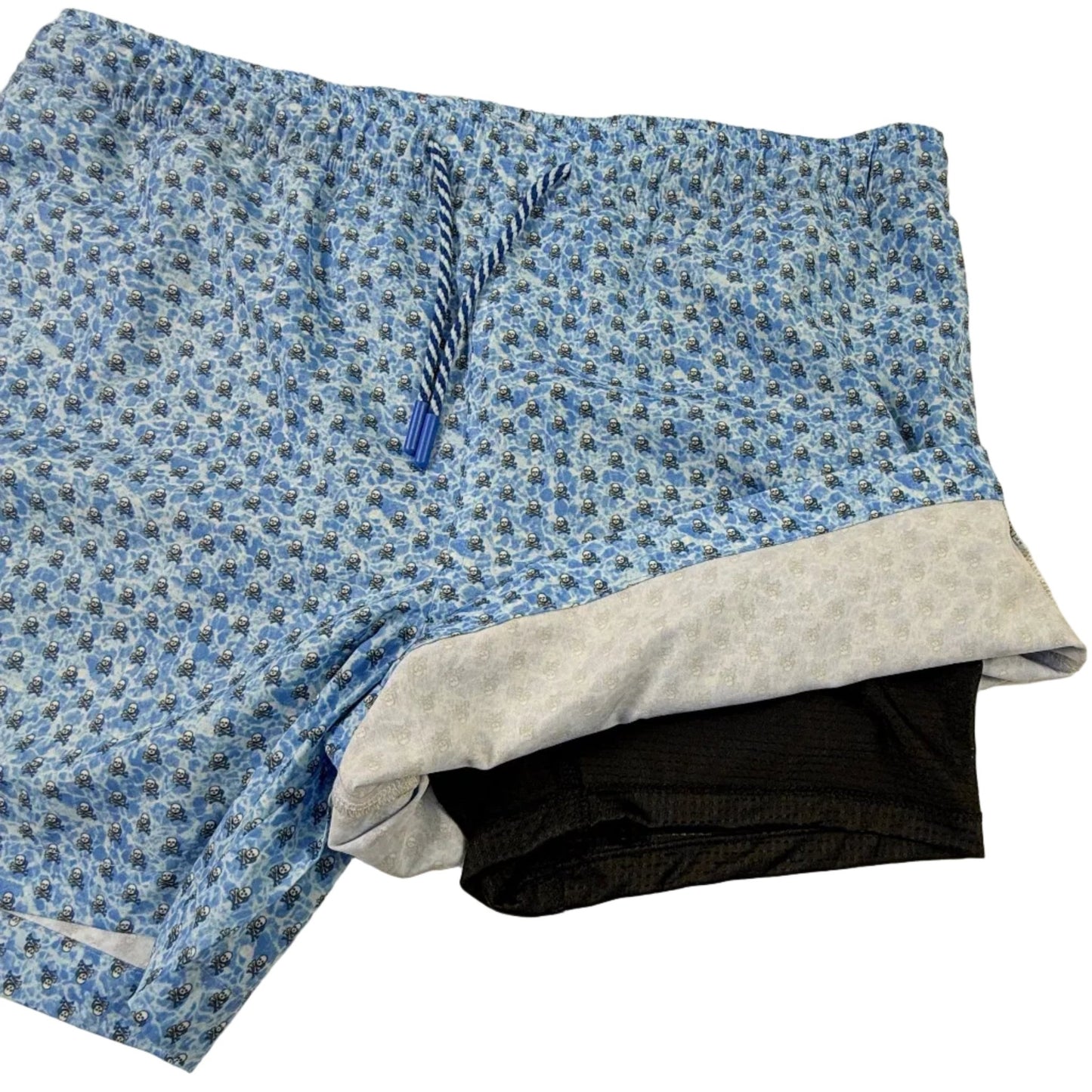 Water Skulls Swim Trunks - Buoy & Boat - Swim Trunks - Blue