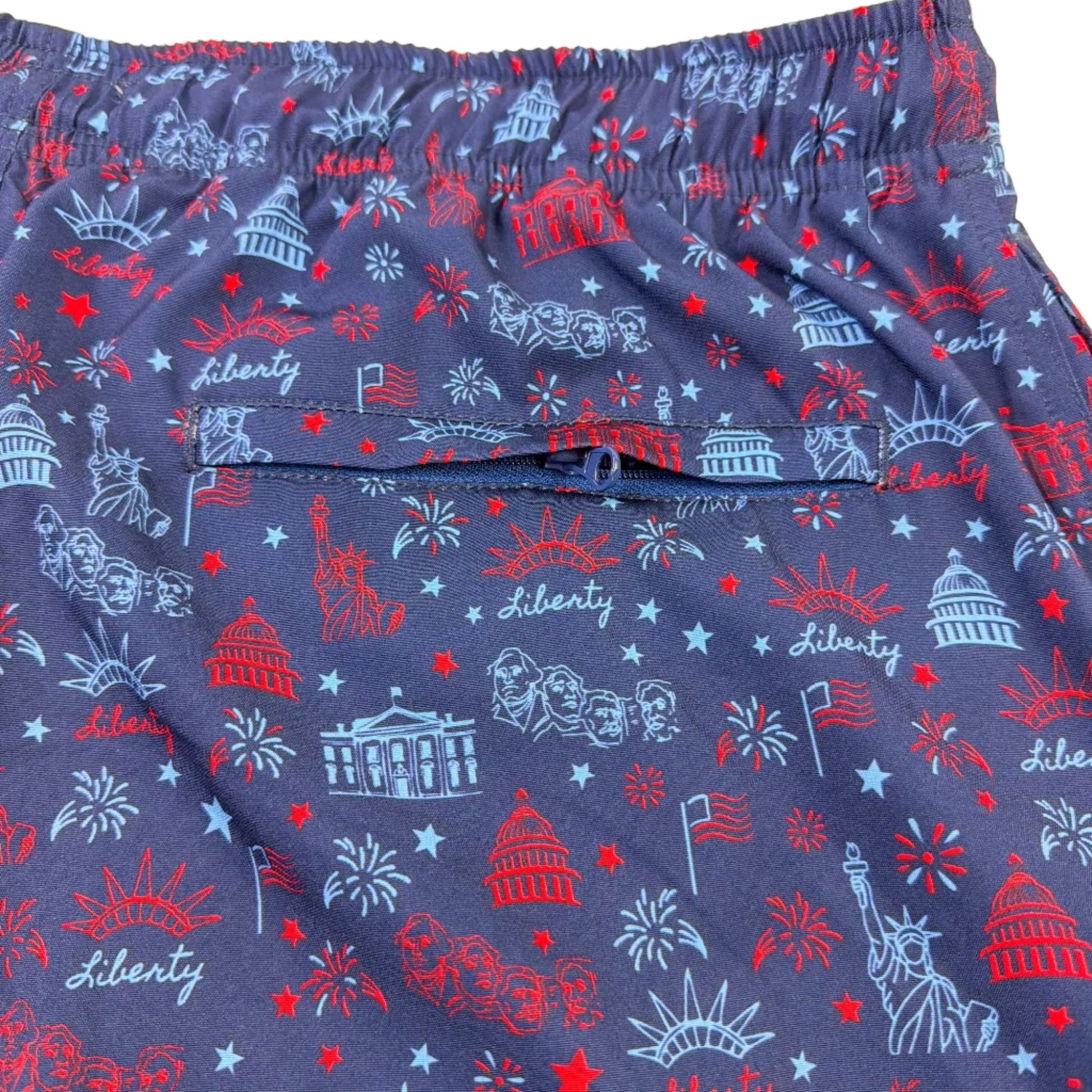 Lady Liberty Swim Trunks - Buoy & Boat - Swim Trunks - 