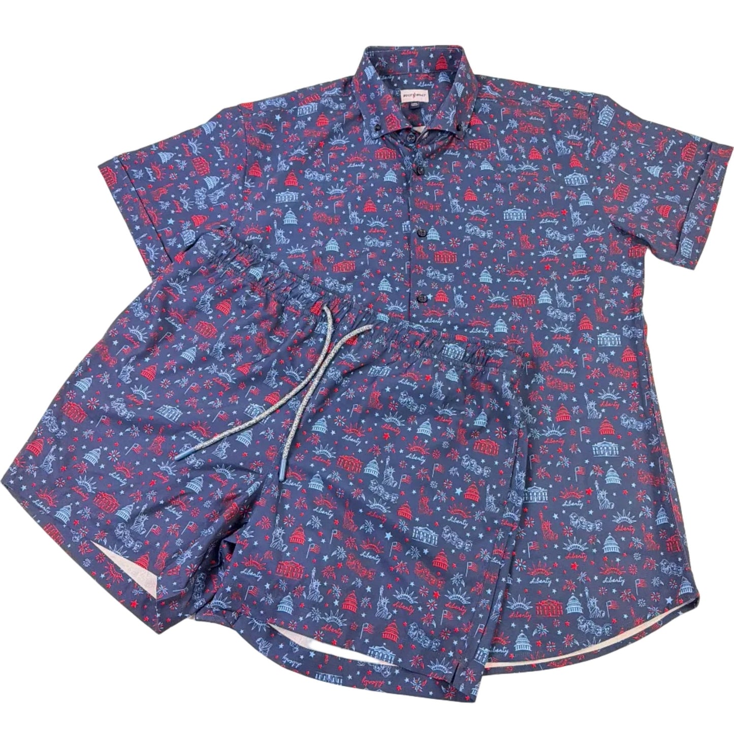 Lady Liberty Swim Trunks - Buoy & Boat - Swim Trunks - 
